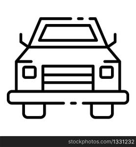 Pick up car icon. Outline pick up car vector icon for web design isolated on white background. Pick up car icon, outline style