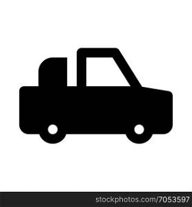 pick-up vehicle on isolated background