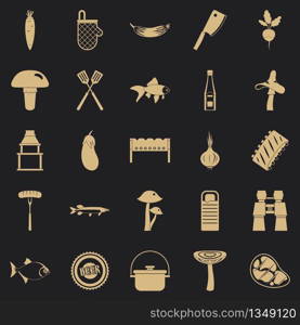 Picker icons set. Simple set of 25 picker vector icons for web for any design. Picker icons set, simple style