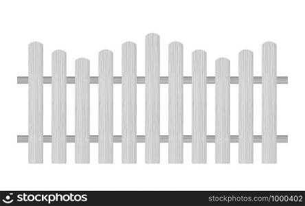 Picket fence, wooden textured, rounded edges. Vector stock illustration.. Picket fence, wooden textured, rounded edges. Vector illustration.