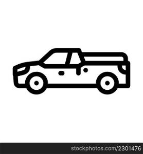 pickup line icon vector. pickup sign. isolated contour symbol black illustration. pickup line icon vector illustration