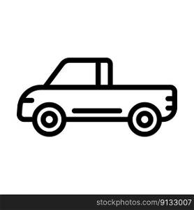 pickup truck icon vector illustration logo design