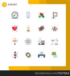 Pictogram Set of 16 Simple Flat Colors of arrow, market, iphone, income, business Editable Pack of Creative Vector Design Elements