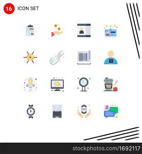 Pictogram Set of 16 Simple Flat Colors of technology, decentralized, charity, license, card Editable Pack of Creative Vector Design Elements