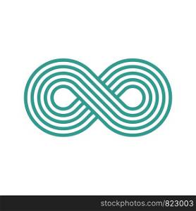 Pictograph Infinity Sign - Logo Template Illustration Design. Vector EPS 10.