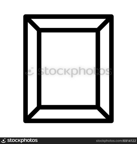 picture frame, icon on isolated background