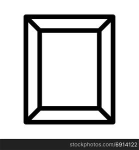 picture frame, icon on isolated background