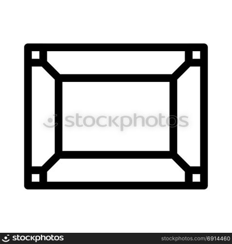 picture frame template, icon on isolated background