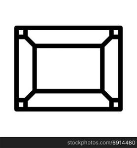 picture frame template, icon on isolated background