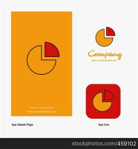 Pie chart Company Logo App Icon and Splash Page Design. Creative Business App Design Elements