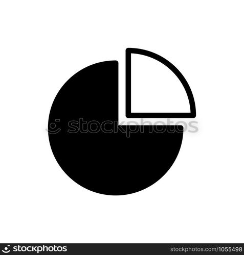 pie chart icon vector design template