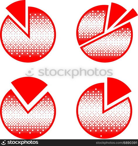 Pie Chart Icon Vector Illustration