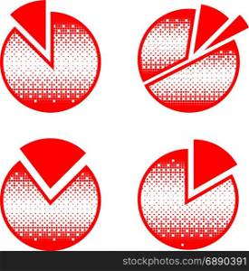 Pie Chart Icon Vector Illustration