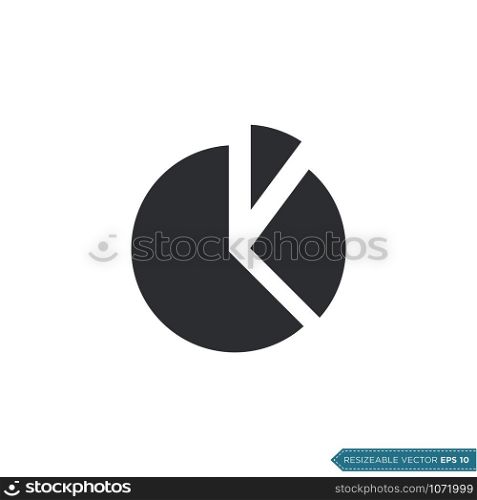 Pie Chart Icon Vector Template Illustration Design