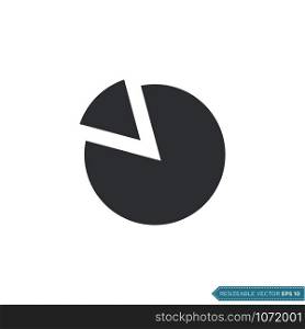 Pie Chart Icon Vector Template Illustration Design