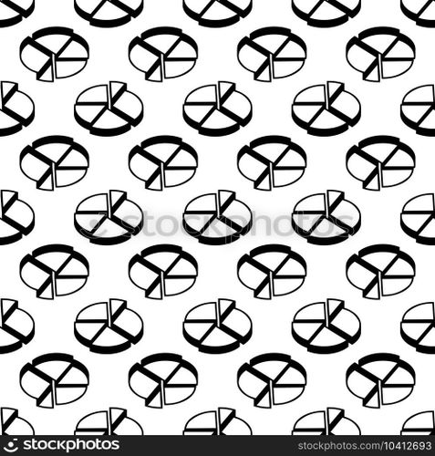Pie chart pattern seamless background texture repeat wallpaper geometric vector. Pie chart pattern seamless vector