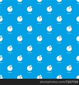 Pie chart pattern vector seamless blue repeat for any use. Pie chart pattern vector seamless blue