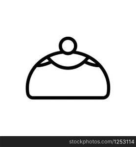 Pie icon vector. Thin line sign. Isolated contour symbol illustration. Pie icon vector. Isolated contour symbol illustration