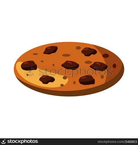 Pie or pizza icon in cartoon style isolated on white background. Pie or pizza icon, cartoon style