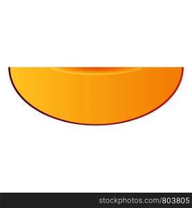 Piece of mango icon. Realistic illustration of piece of mango vector icon for web design. Piece of mango icon, realistic style
