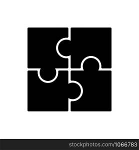 piece of puzzle icon vector design template