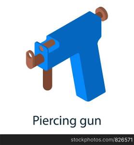 Piercing gun icon. Isometric illustration of piercing gun vector icon for web. Piercing gun icon, isometric 3d style