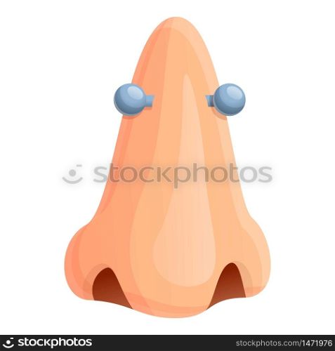 Piercing icon. Cartoon of piercing vector icon for web design isolated on white background. Piercing icon, cartoon style
