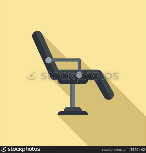 Piercing salon chair icon. Flat illustration of piercing salon chair vector icon for web design. Piercing salloon chair icon, flat style