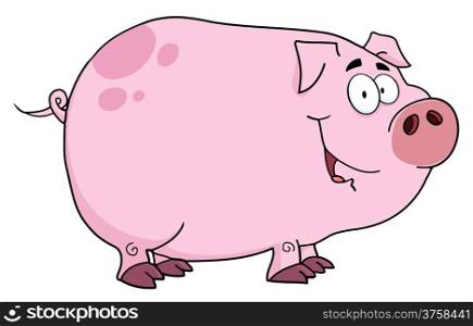 Pig Cartoon Character