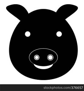 Pig icon. Simple illustration of pig vector icon for web. Pig icon, simple style
