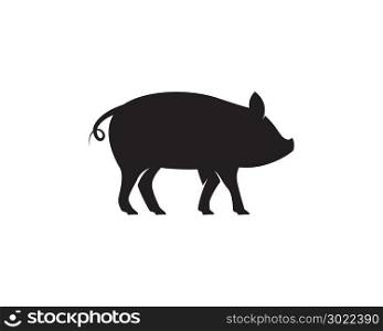 Pig Logo Template vector icon illustration design