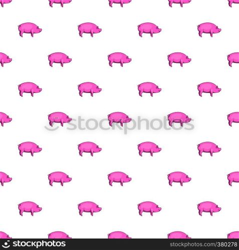 Pig pattern. Cartoon illustration of pig vector pattern for web. Pig pattern, cartoon style