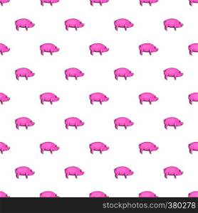 Pig pattern. Cartoon illustration of pig vector pattern for web. Pig pattern, cartoon style