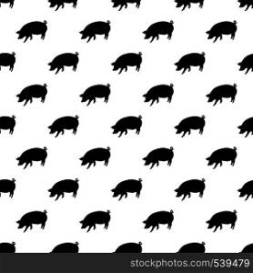 Pig pattern seamless black for any design. Pig pattern seamless