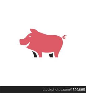 Pig symbol Template vector icon illustration design