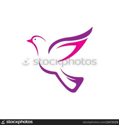 pigeon icon logo vector design template
