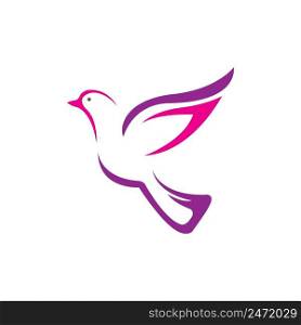 pigeon icon logo vector design template