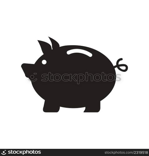 piggy bank icon logo vector design template