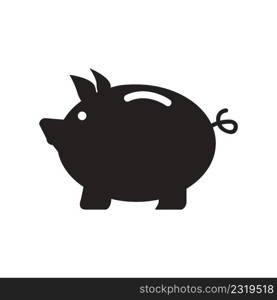 piggy bank icon logo vector design template