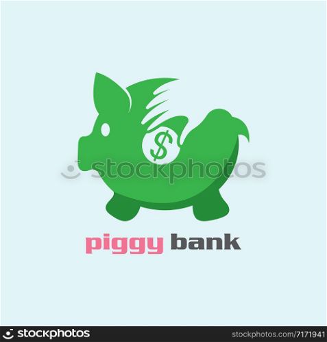Piggy Bank icon vector illustration logo template for many purpose