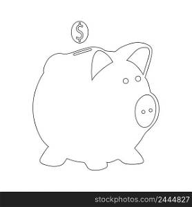 Piggy Bank Icon vector illustration symbol design