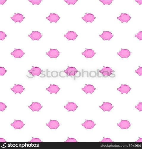Piggy pattern. Cartoon illustration of piggy vector pattern for web. Piggy pattern, cartoon style
