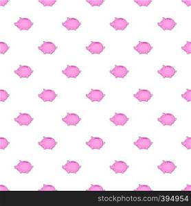 Piggy pattern. Cartoon illustration of piggy vector pattern for web. Piggy pattern, cartoon style