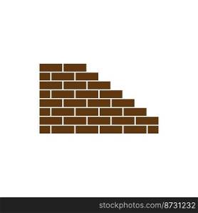 pile of bricks icon,vector illustration design template background.
