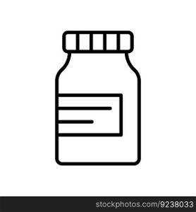Pill Bottle icon vector design templates isolated on white background