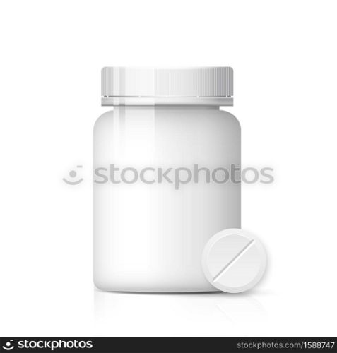 Pill bottle vector design