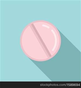 Pill dosage icon. Flat illustration of pill dosage vector icon for web design. Pill dosage icon, flat style