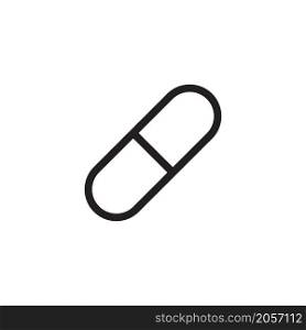 pill icon vector design templates white on background