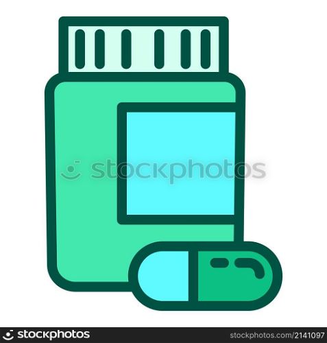 Pill jar icon outline vector. Tablet pharma. Health container. Pill jar icon outline vector. Tablet pharma