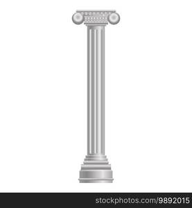 Pillar column icon. Cartoon of pillar column vector icon for web design isolated on white background. Pillar column icon, cartoon style